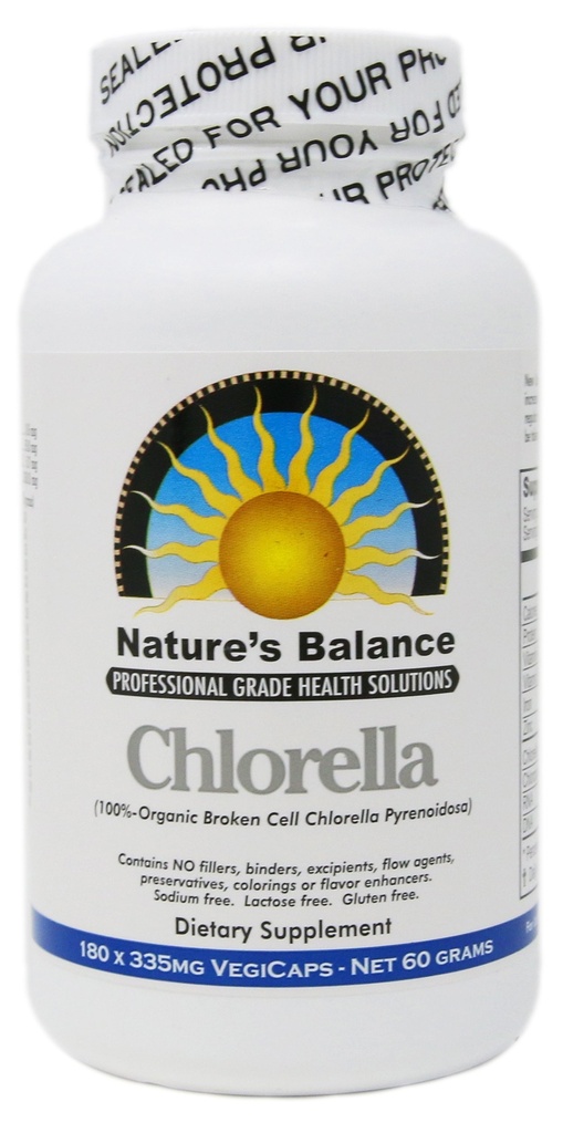 100% Pure Premium Grade Chlorella Pyrenoidosa efter naturens balance - 180 kapsler
