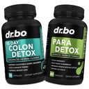 Colon Cleanser Detox & Intestinal Supplement - 15 dag Colon Cleanse piller med probiotiske, ormwood, sort valnød, Psyllium, Aloe Complex - Tågebevægelse Kosttilskud til Mave Bloating Gut Support