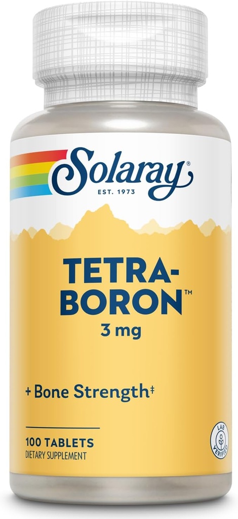Solaray Tetra Boron 3 mg tabletter