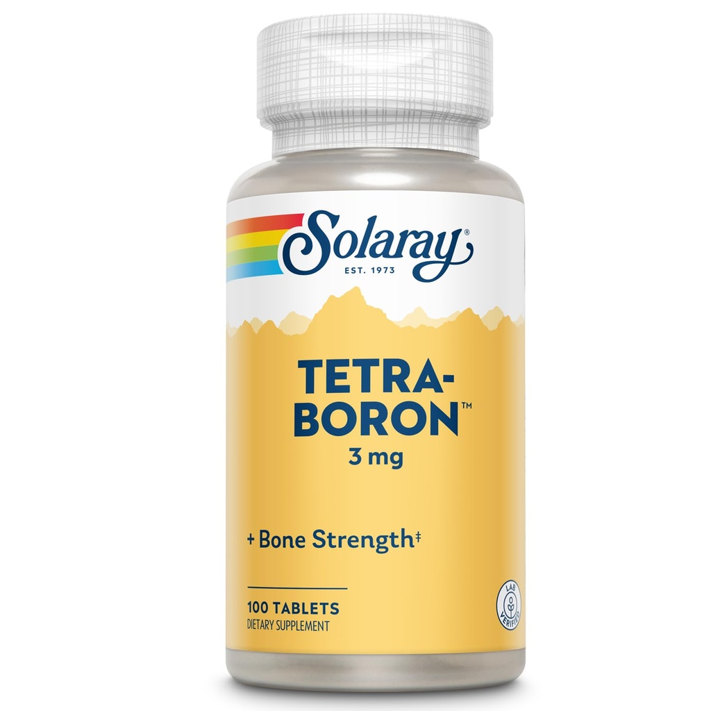 Solaray Tetra Boron 3 mg tabletter