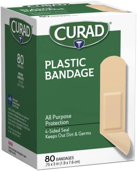Curad Plastic Bandages .75 X 3 Tommer 80 Hver