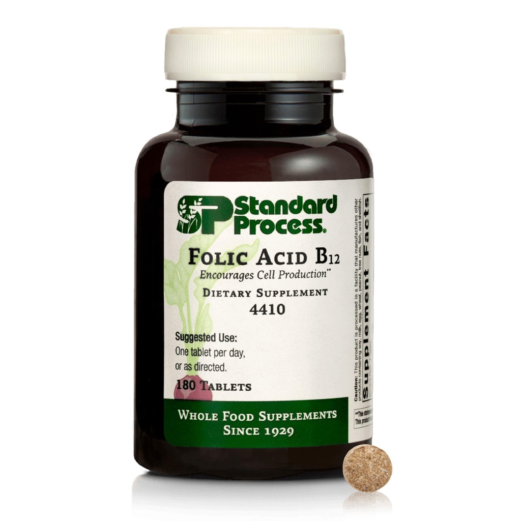 Standard Process Inc. Folinsyre B12- 180 tabletter
