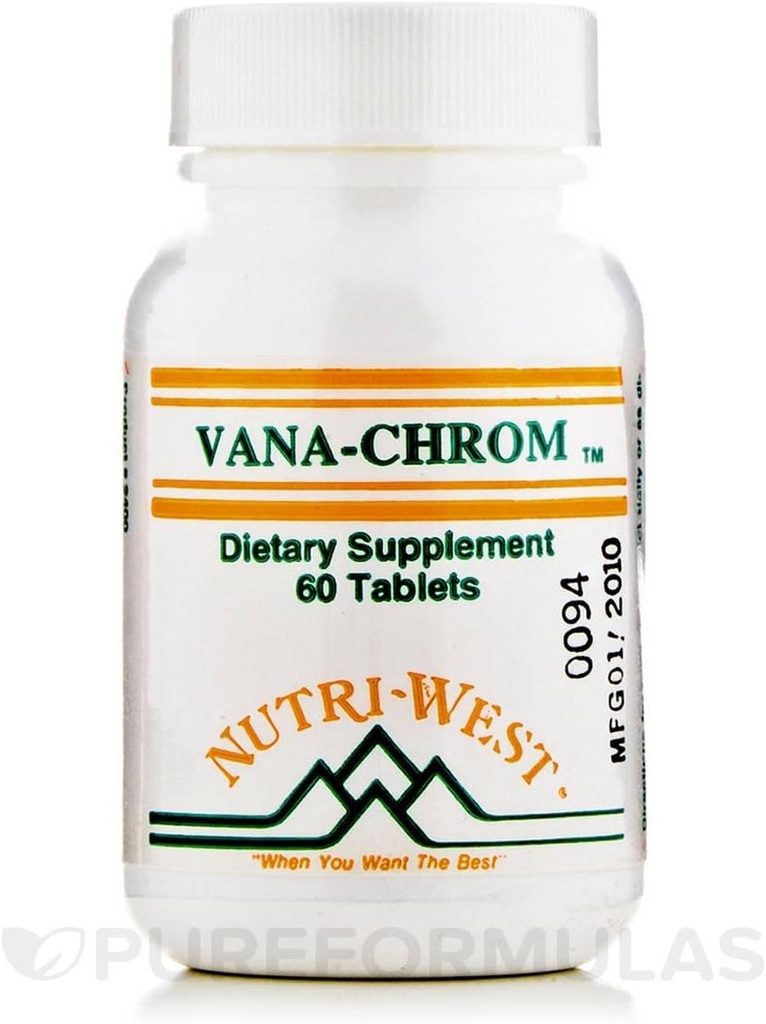 Vana- Chrom - 60 tabletter af Nutri West