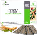 QG gruppe Ginseng Extract & Lakrids Root Extract med C-vitamin (80 tabletter - 210mg hver) Kosttilskud til mænd og kvinder