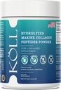 KÖLL Marine Collagen Peptider Powder (300g) Unflavored Sugar- Free Collagen for Women & Men, 10,000mg Hydrolyzed Supplement, Wild- Caught Sourced, Non- GMO, 0% Konserveringsmidler Type 1 for ben & hud sundhed