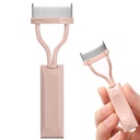 Eyelash Comb Separator, Arc Designet Lash Definerer Comb Makeup Mascara Comb Applicator med overtræk, Eye kosmetisk børste værktøj (Nøgen Pink)
