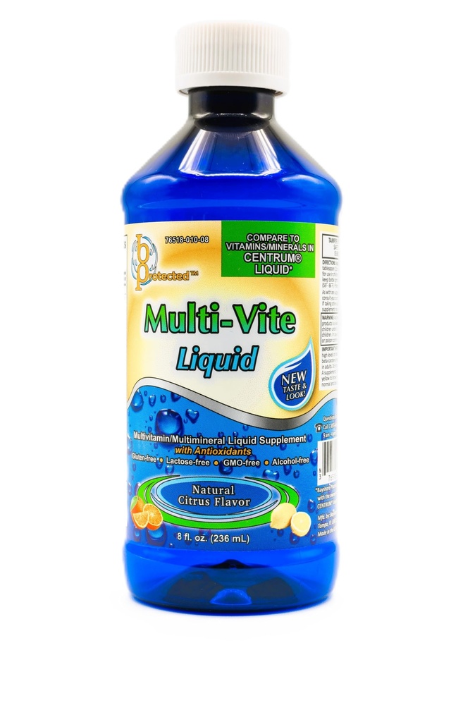 Multi- Vite flydende alkohol fri 8 fl Ounce (236 ml) Væske