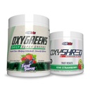 EHP Labs Oxyshred + Oxygreen Bundle - Thermogen Pre Workout Powder & Shredding Supplement, Klinisk Proven Preworkout Powder - Daily Super Green Powder, Spirulina Powder, Green Superfood Powder