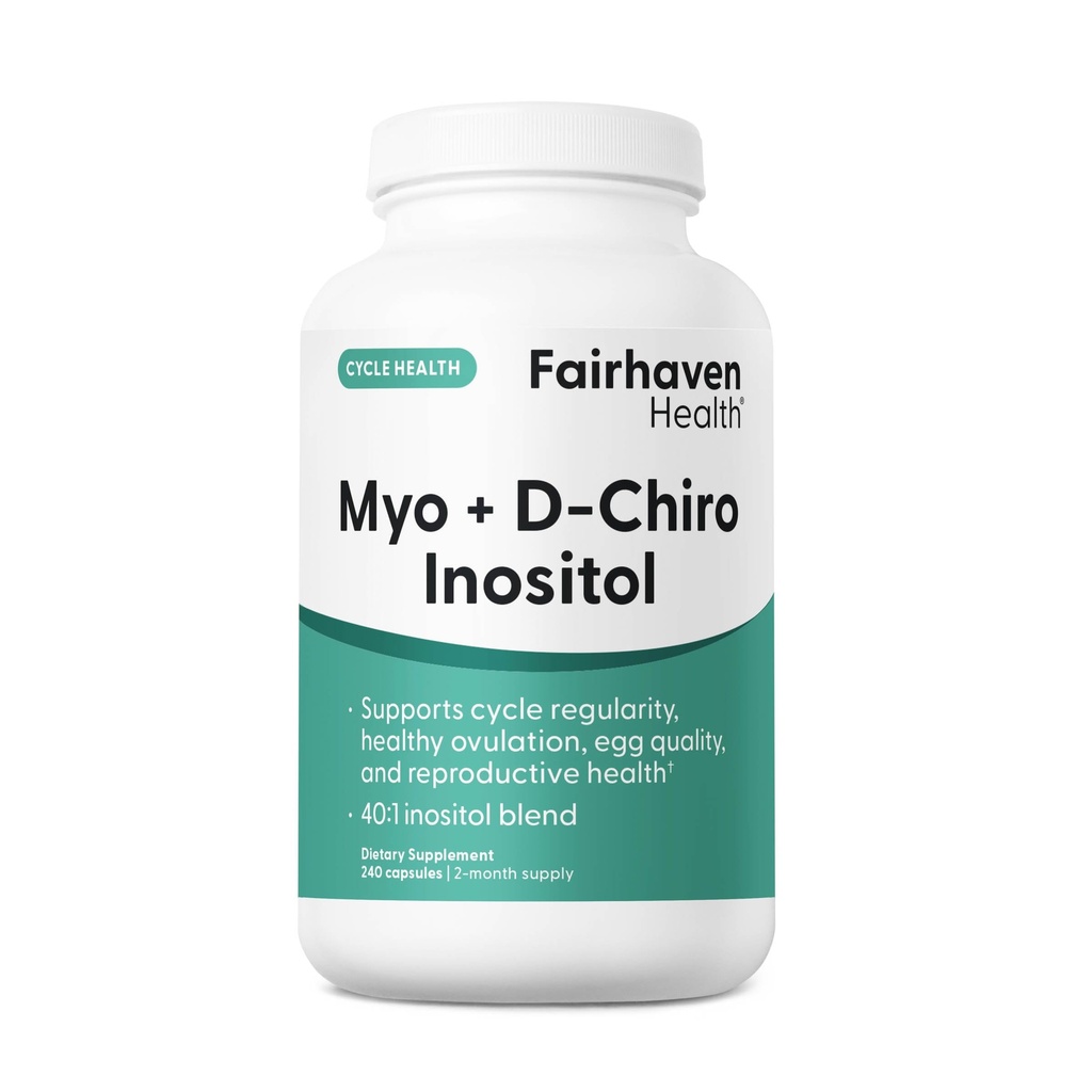 Fairhaven Health Myo- Inositol og D- Chiro Inositol Supplement for kvinder