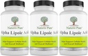 Simply Natures Pure Alpha Lipoic Acid 600mg 360 Veggie Capsules, Non- GMO Thioctic Acid 12 Måned Supply