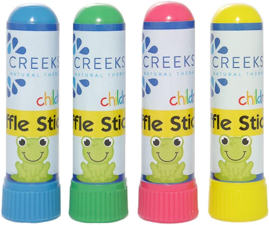 Creekside Naturals Sniffle Sticks, On- The- Go Portable Nasal Inhalers, Pocket- Sized, Aromaterapi med naturlige essentielle olier