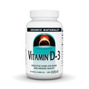 Source Naturals Vitamin D-3, Bioactive Form for Bone & immunforsvar *, 2000 IE - 200 kapsler