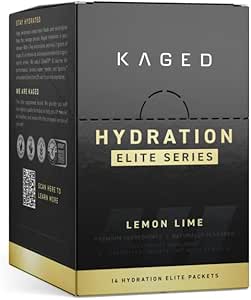 Kaged Electrolytes, Hydration Elite, Premium Electrolyte Powder supplement, Intra Workout, Post Workout, Lemon Lime, 14 rejsepakker