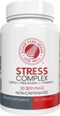 Silver Fern Stress Complex supplement - uden koffein - søvn, bekymring, mad & mere - med safran kosttilskud, L- Theanine supplement, & Myo- inositol - Natural Stress Relief supplement (pakke med 1)