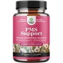 PMS Support for Women - Hormone Balance for Women & Menstrual Ease med DIM, Chasteberry, Black Cohosh & Ashwagandha - for Periode Cramps Ease, Menopause Bloating, Mood Swing - 30 Ct