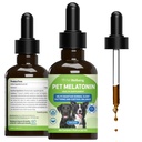 Pet Wellbeing Pet Melatonin til hunde - understøtter adrenal sundhed, Cortisol Balance, Hjælper med at opretholde normale sovemønstre - Veterinarian-Formuleret væske Supplement 2 fl oz (59 ml)