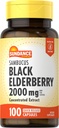Sundance Sambucus Black Elderberry Capsules Note 124; 2000mg