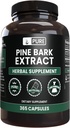 PURE ORIGINAL INGREDIENSER Pine Bark ekstrakt (365 kapsler) Ingen Magnesium eller ris Fyldere, Altid Pure