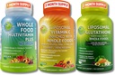 Immuno & Daglig Wellness Support Bundle for Women & Men - Liposomal Vitamin C 1500mg + Vegan Whole Food Multivitamin Ingen Iron + Liposomal Glutathione 500mg - Vegan, Non- GMO, Clean Daily Wellness Support