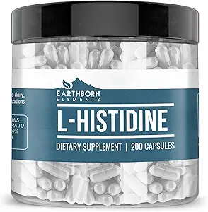 Earthborn Elements L- Histidine 200 Kapsler, Pure & Ufortyndet, Ingen tilsætningsstoffer