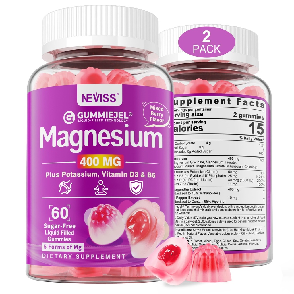 Sugar- Free Magnesium Gummies 400mg