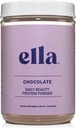 Ella Chocolate Collagen Protein Powder for Women - Daily Beauty Protein Powder with Grass- Fed Collagen Peptider - Non-GMO, Gluten- Free, Ingen kunstige sødestoffer - 20 Servere