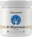 NatureBell D Mannose Powder, 12oz - 124; Instantized for Max Absorption - Hurtig Fungerende Rengøring - Urinary Tract & Brege Health Support - Flush UTI Urenheder - Non-GMO, Vegan