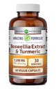Amazing Formulas Boswellia Extract & gurkemeje Support 124; 1200 Mg Per Serving