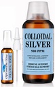 Kolloid sølv Væskeindhold 124; 500 ppm, ekstra styrke (32 oz) med Spray Flaske • 124; immunforsvar supplement • 124; Stem Cell Support • 124; Sårpleje & Superior Healing