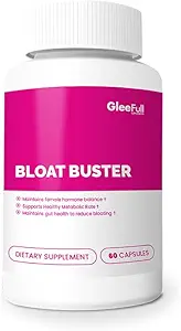 GleeFull Supplements Bloat Buster - Bloating Relief for Women - Gut Health Supplement (1 pakke, 60 Greve)