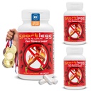 SPORTLEGS Fast Fitness Boost Pre Workout for mænd og kvinder, Mælkesyre supplement, Sport Endurance Fuel, Endurance Kosttilskud til løbere - NSF Certified for Sport, 120- Capsule Flaske, pakke med 3
