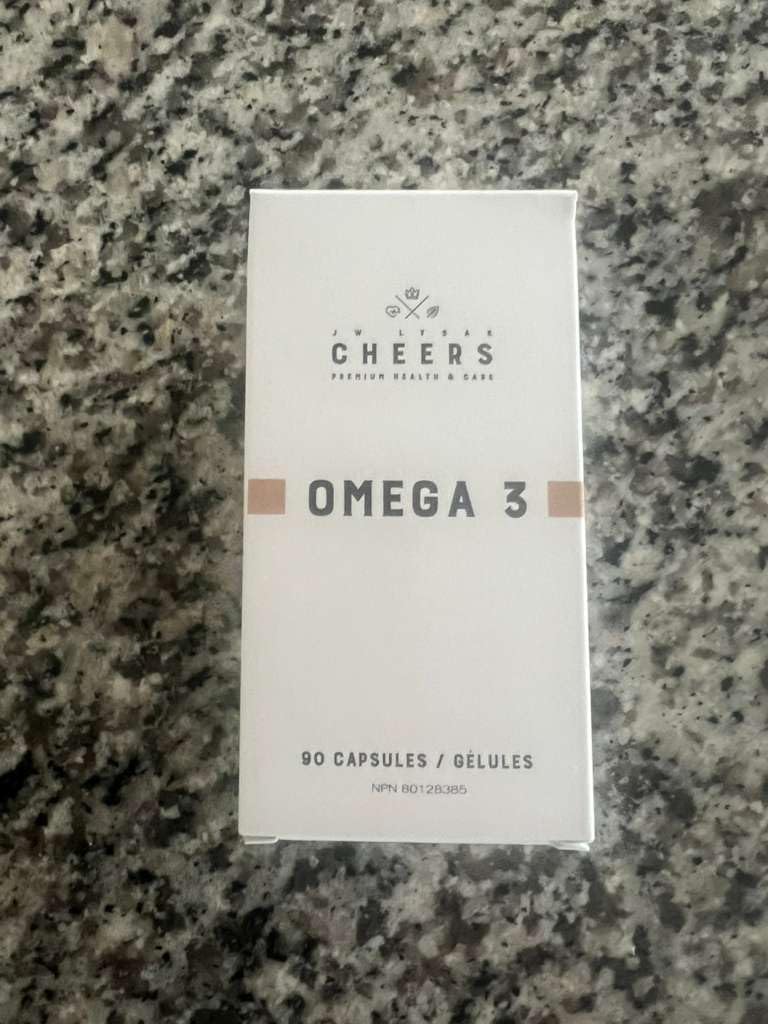 CHEERS Omega-3 Supplement Note 124; High Strength 550mg EPA & DHA Per Capsule