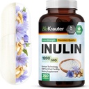 BIO KRAUTER Inulin Pulver Kapsler - Inulin Prebiotic Fiber 1200 mg Styrke - 250 Tæl - Pure Opløselige Fiber Kosttilskud - Cikorie Root Fiber Kapsler til fordøjelsesstøtte - Vegan