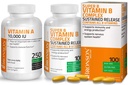 Bronson Super B vitamin B kompleks Vedvarende langsom frigivelse + vitamin A 10.000 IE Premium non- GMO formel