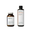 AlgaeCal Bundle - Plant baseret Calcium supplement med vitamin D3 for ben sundhed & styrke & Triple Power Omega-3 Fish Oil Natural Liquid Emulsion med EPA & DHA, Curcumin, Astaxanthin