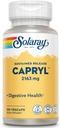 SOLARAY Capryl- værdi 124; Vedvarende frigivelse Capryl- værdi 124; Sund Gastrointestinal Tract Support