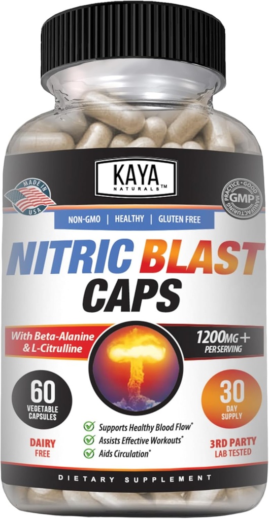 Kaya Naturals - Nitroc Blast Potent All- Natural Herbal Supplement for maksimale sundhedsmæssige fordele