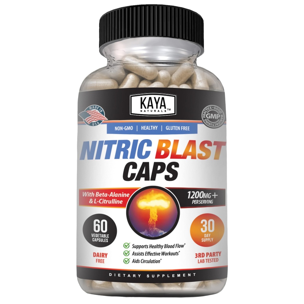 Kaya Naturals - Nitroc Blast Potent All- Natural Herbal Supplement for maksimale sundhedsmæssige fordele