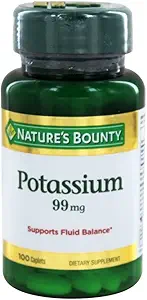 Nature 's Bounty Kalium Gluconate 99mg, 100 Caplets (pakke med 2)