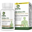 Probiotika til kvinder & mænd, 200 Millioner CFU 12 Strops med 3 Organic Prebiotics og Probiotika til fordøjelsessygdomme Gut, Immun, Bloating & Gas, Energy, Samlet sundhed, Hylde Stabil - 2 Måneder Supply