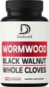 Sweet Wormwood Capsules 1500mg with Black Walnut & Cloves - 240 Vegan Capsules - Artemisia Annua Supplement for Immunitet