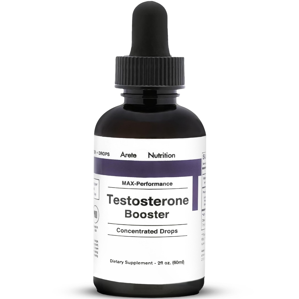 Testosteron Booster - Supplement Mænd og kvinder med Tribulus Terrestris og Tongkat Ali til forbedring, Muscle Recovery & Energy - 2oz flydende flaske