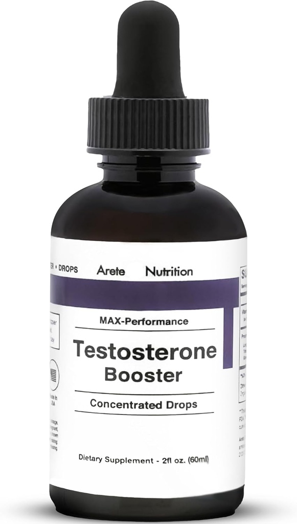 Testosteron Booster - Supplement Mænd og kvinder med Tribulus Terrestris og Tongkat Ali til forbedring, Muscle Recovery & Energy - 2oz flydende flaske