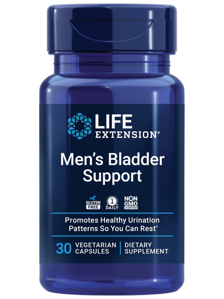Life Extension Mænd Brege Support, melatonin, beta- sitosterol, lycopen, Nighttime Vandladning, Søvnmønstre, Prostata Sundhed, Bregen Support, Gluten Free, Non- GMO, Vegetar, 30 Kapsler