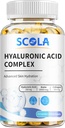 SCOLA Hyaluronsyre kapsler - 250 mg HA + 10. 000mcg Biotin, 60 Vegan Kapsler