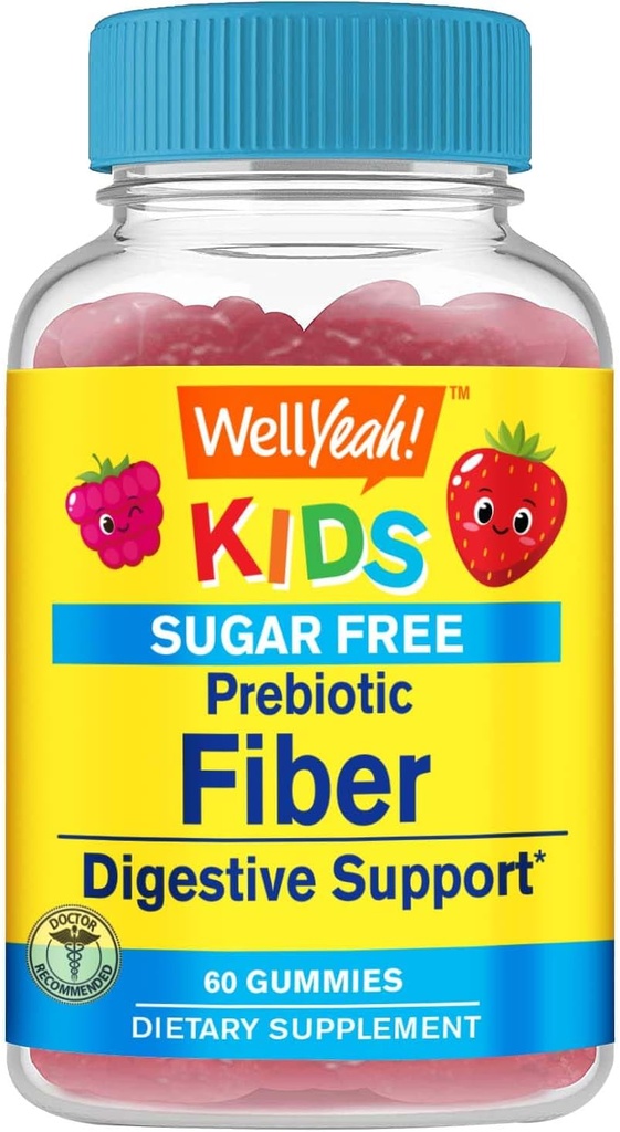 WellYes Sugar Free Fiber Gummies for Kids (4g)
