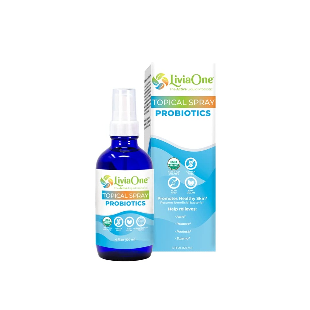 LiviaOne USDA Organic Topical Probiotics for Skin Health