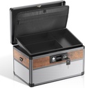Glosen Medicin Lock Box, låsning medicin boks, Sikkerhed Lock Boxes Buddy Medium Black Buddy 12 x 7,68 x 7,87 Tommer, Førstehjælp Key Safe Box for Medicin