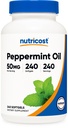 Nutricost Peppermint Oil Softgels (240 SFG) (50 MG) - Gluten Free, Tredjeparts Testet og GMO-fri