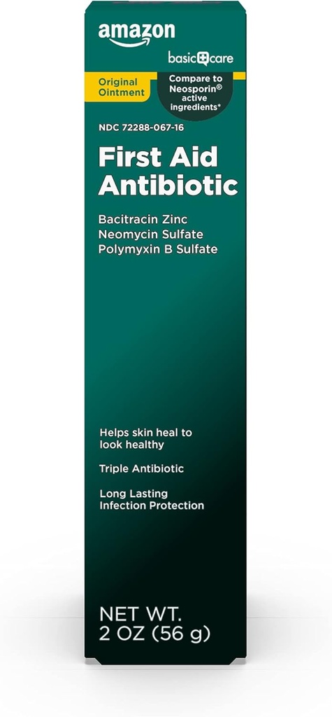   Basic Care First Aid Antibiotic Ointment, 2 ounce (Pack of 1)
